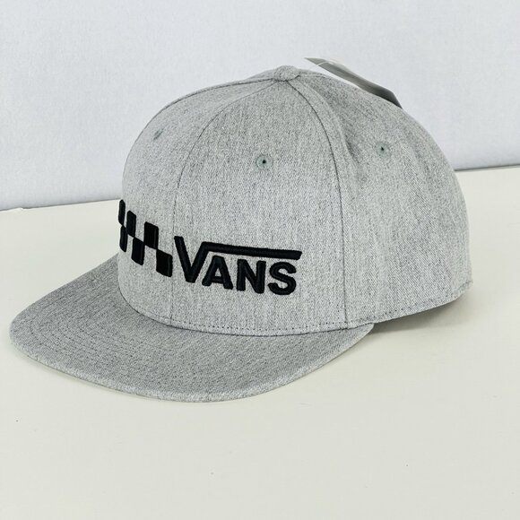 Vans Off The Wall Men's Trecker Gray Adjustable Snapback Trucker Hat NWT One Sz - Picture 2 of 6
